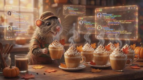 shrew serves the IRC chat some pumpkin spice lattes